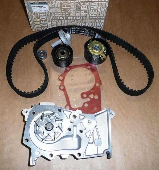 Комплект ременю ГРМ з помпою 1.6і 16V Рено Логан I Оригинал 119A00397R Renault Logan 1 Ремінь