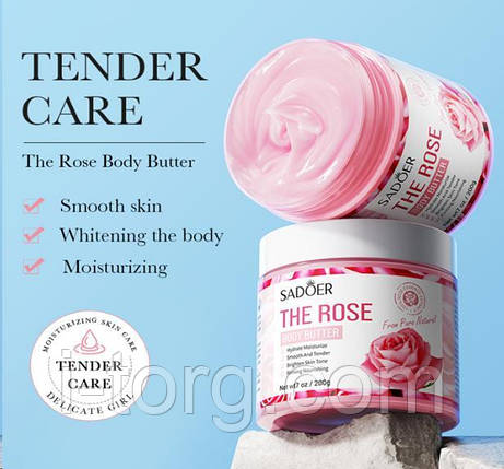 Зволожуюча олія для тіла з екстрактом троянди Sadoer, 200г, фото 1