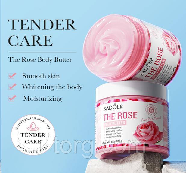 Зволожуюча олія для тіла з екстрактом троянди Sadoer, 200г