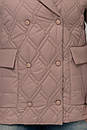 Весняна куртка - жакет великого розміру Стейсі капучино 48 50 52 54 56 58 розмір, фото 3