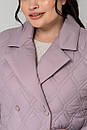 Весняна куртка - жакет великого розміру Стейсі капучино 48 50 52 54 56 58 розмір, фото 9