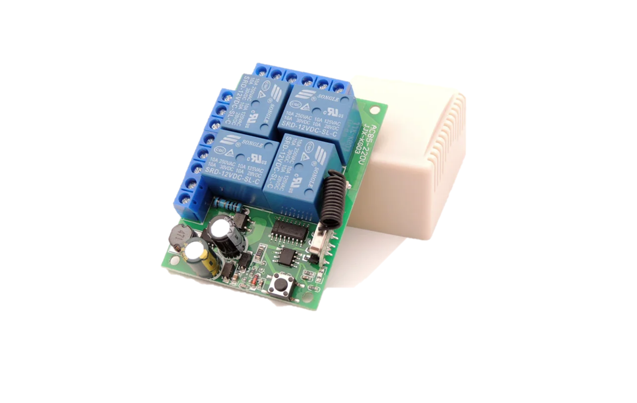 Блок дистанційного керування 220V 4-канальний, фото 1