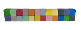 Розвивальні кубики кольорові 11221 дерев'яні — MegaLavka