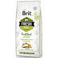 Сухой корм для взрослых собак Brit Fresh Duck with Millet Adult 12 кг