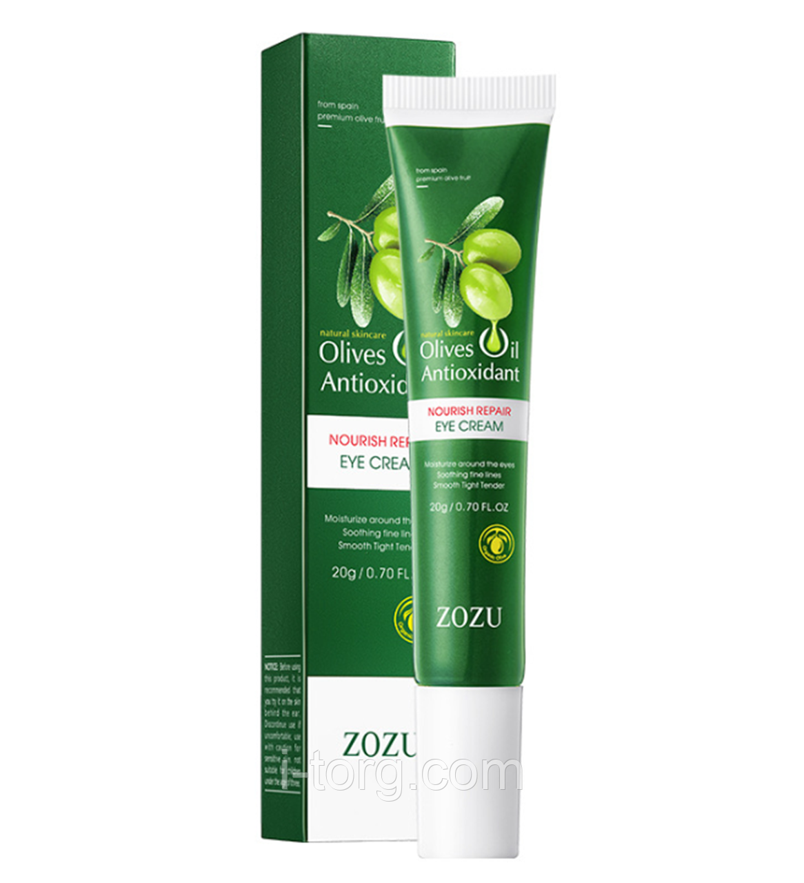 Поживний крем, що відновлює, для шкіри навколо очей з екстрактом оливки ZOZU, 20г.