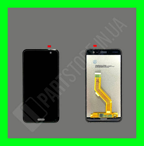 Дисплей HTC U11 із сенсором, чорний (оригінальні комплектуючі), фото 1