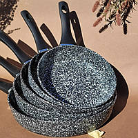 Сковорода з антипригарним гранітним покриттям 22 см Edenberg EB-3432 Сковорода з литого алюмінію