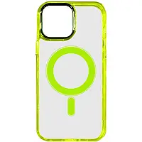 Силіконовий чохол Iris с MagSafe на Apple iPhone 12 Pro Max (6.7") (Жовтий)
