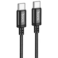 Дата кабель Hoco X89 Wind 60W Type-C to Type-C (1m) (Black)