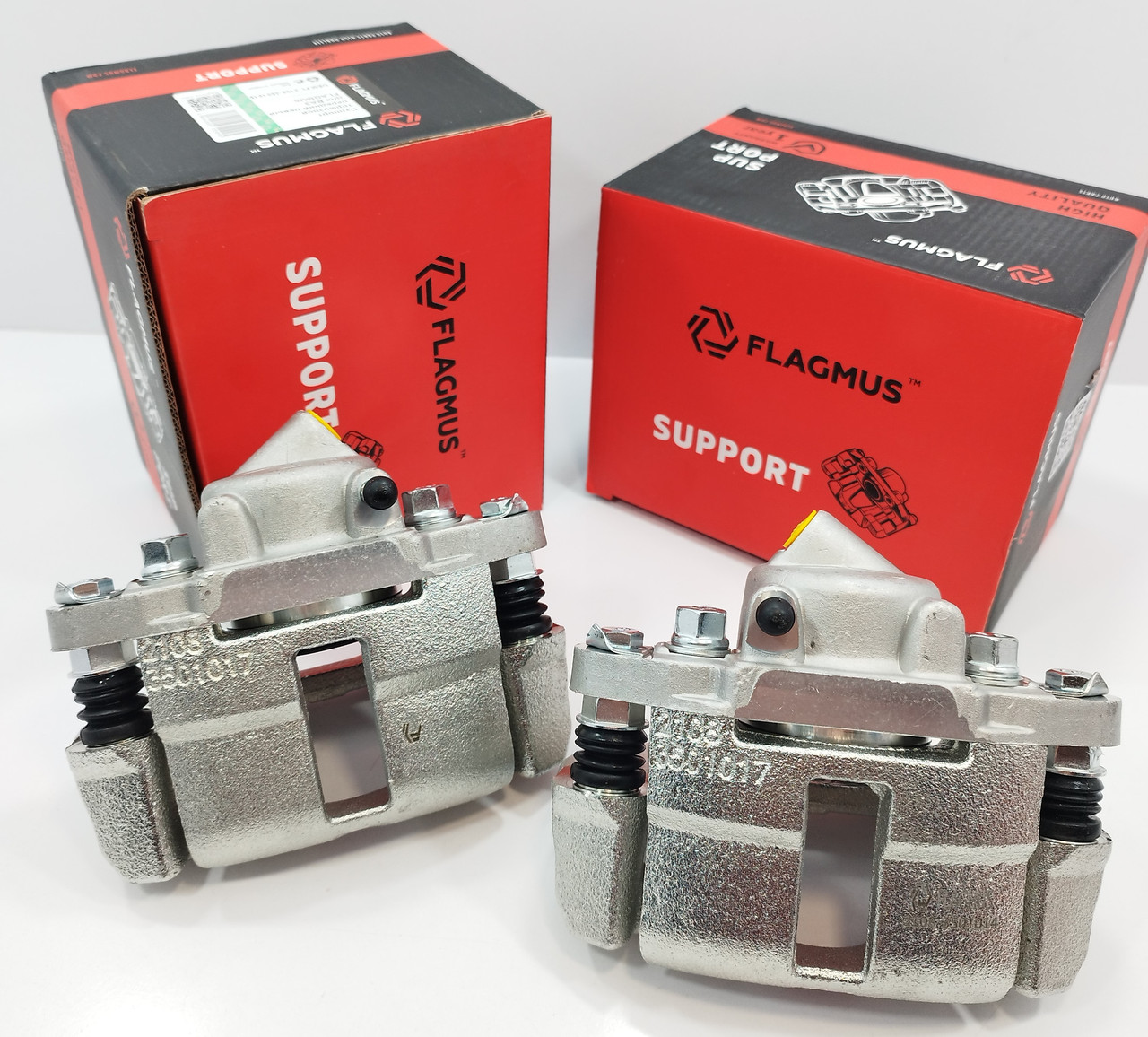 Суппорт передній у складі (к-т лев +прав) ВАЗ 2108-099 FLAGMUS Чехія, фото 1