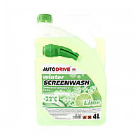 Стеклоомыватель Auto Drive Winter Screenwash AD0122 зимний Lime 4 л