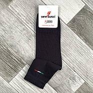 Шкарпетки чоловічі демісезонні бавовна середні ВженеBOSSi Italian, розмір 33 (47-48), темно-сірі, 11384, фото 3