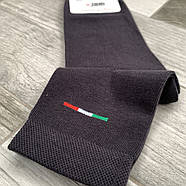 Шкарпетки чоловічі демісезонні бавовна середні ВженеBOSSi Italian, розмір 33 (47-48), темно-сірі, 11384, фото 4