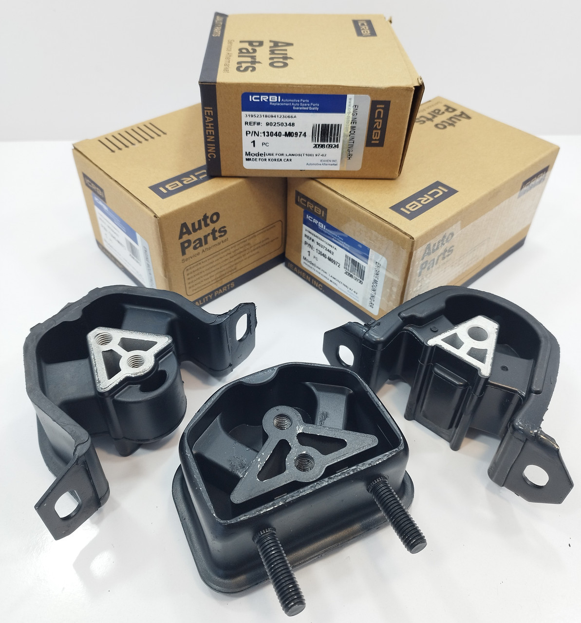 Подушки двигуна (к-т 3 шт.) Ланос,Сенс, Нексія CRB Корея, фото 1