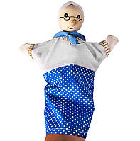 Кукла-перчатка Goki Бабушка 17x7x27см белый с синим 51990G