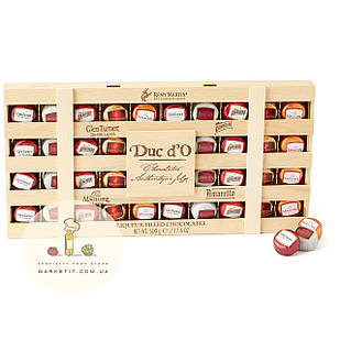 Подарункова коробка шоколадних цукерок Duc D'o Chocolatier, з алкоголем гуртом 500 г.