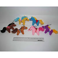 Іграшка м'яка "Конячка кольорова" mix