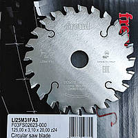 Freud LI25M31FA3 125х3,10х20 z24 однокорпусна підрізна пила ДСП (Італія)
