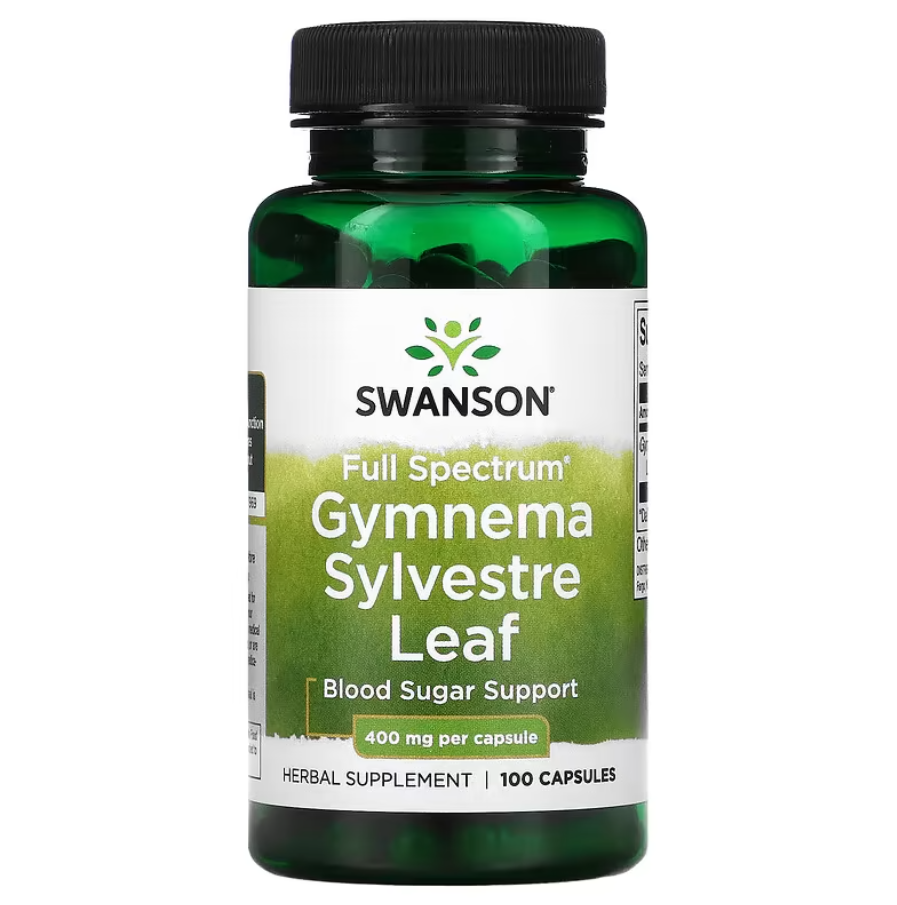 Gymnema Sylvestre Leaf Full Spectrum 400 мг Swanson 100 капсул, фото 1