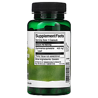 Gymnema Sylvestre Leaf Full Spectrum 400 мг Swanson 100 капсул, фото 2