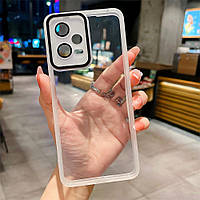 Силіконовий чохол Solid Color із захистом камери Xiaomi Redmi Note 12 5G / Poco X5 5G White