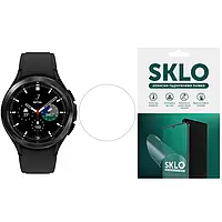 Захисна гідрогелева плівка SKLO (екран) 4шт. на Аксесуари для Samsung Galaxy Watch 5 44mm (Прозорий)