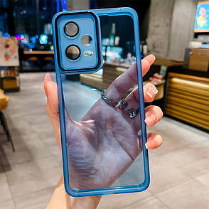 Силіконовий чохол Solid Color із захистом камери Xiaomi Poco X5 5G / Redmi Note 12 5G Blue, фото 1