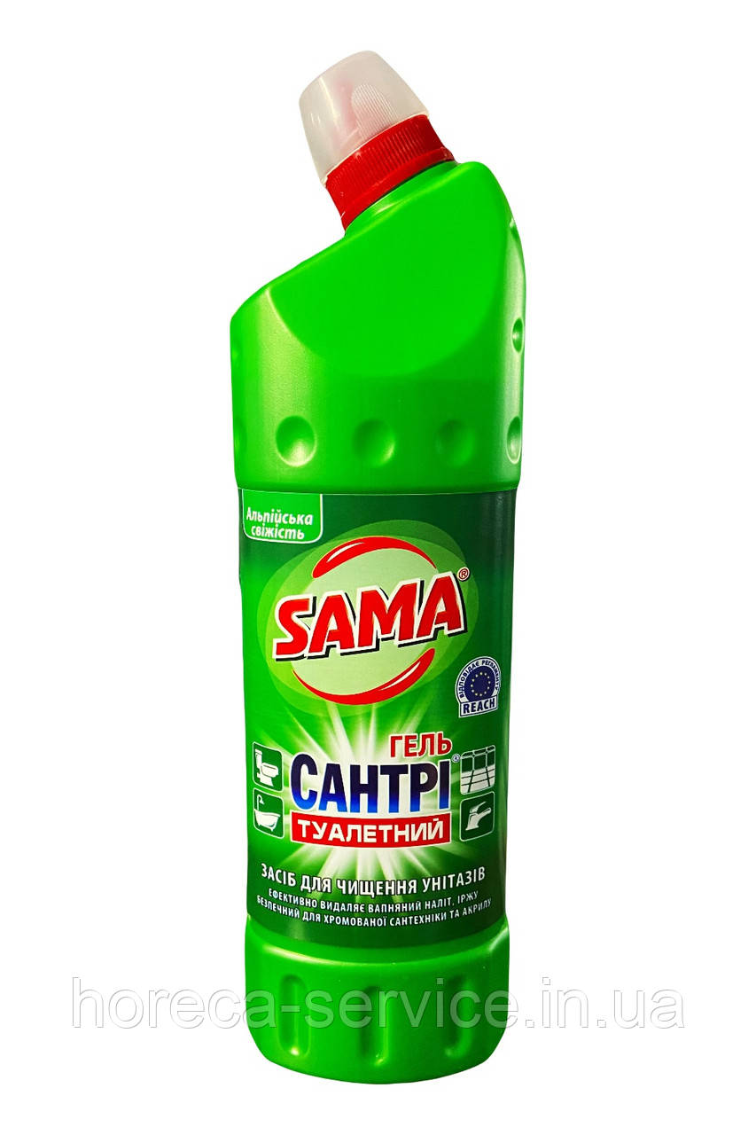 Сантрі-гель для чищення унітазів Sama Альпійська свіжість, 1 л