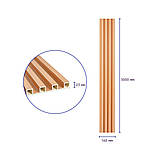Рейка декоративна WPC стінова 3000х160х23мм Вільха SW-00001539, фото 3