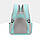 Рюкзак для перенесення кішок і собак 43х30х23 CosmoPet CP-52 Turquoise, фото 6