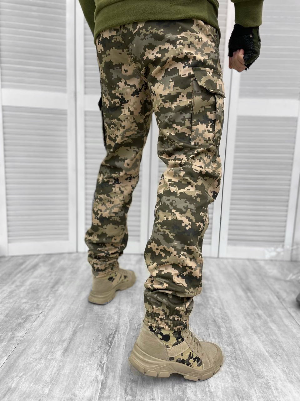 Тактические штаны пиксель резинка грета, Военные штаны пиксель на резинке грета вариорс military - фото 3 - id-p2154078656