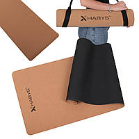 Корковий килимок для йоги, 183х61см