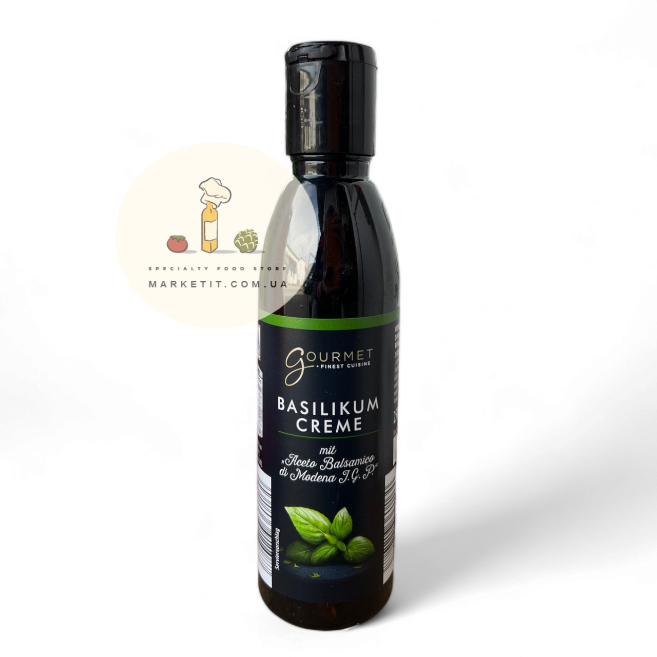 Бальзамічний крем Gourmet Basilikum Creme Aceto Balsamico di Modena з базиліком 250 г.