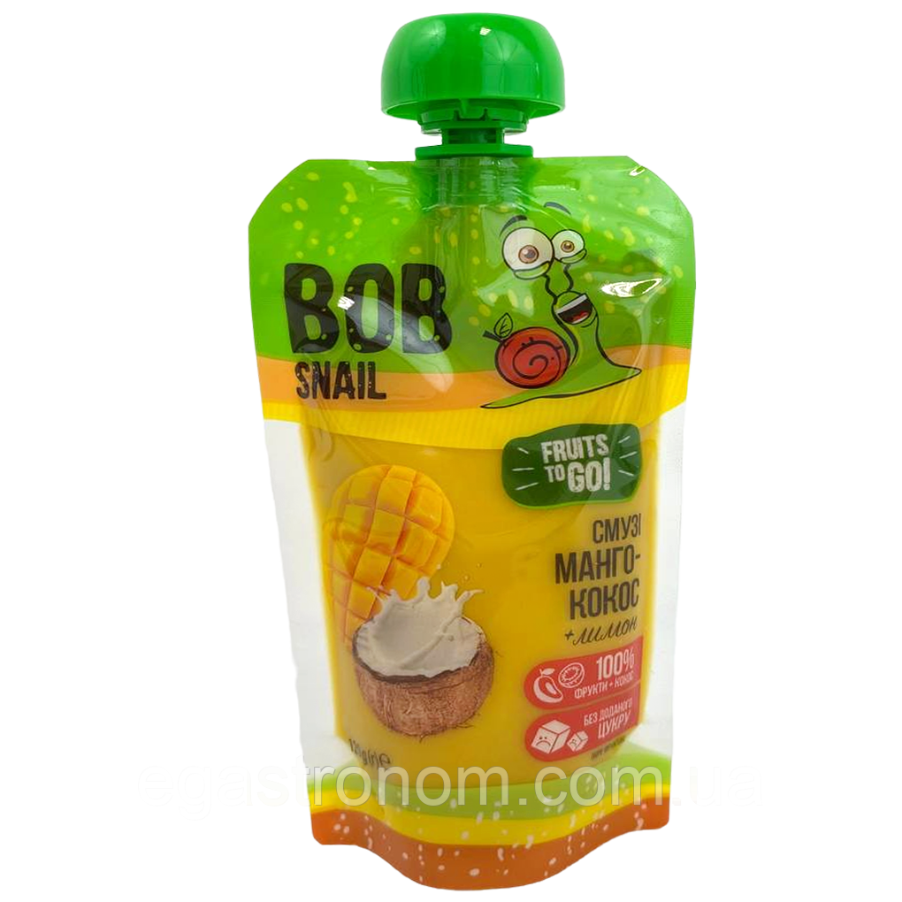 Смузі манго-кокос Равлик Боб Bob snail 120g 10шт/ящ (Код: 00-00016194)