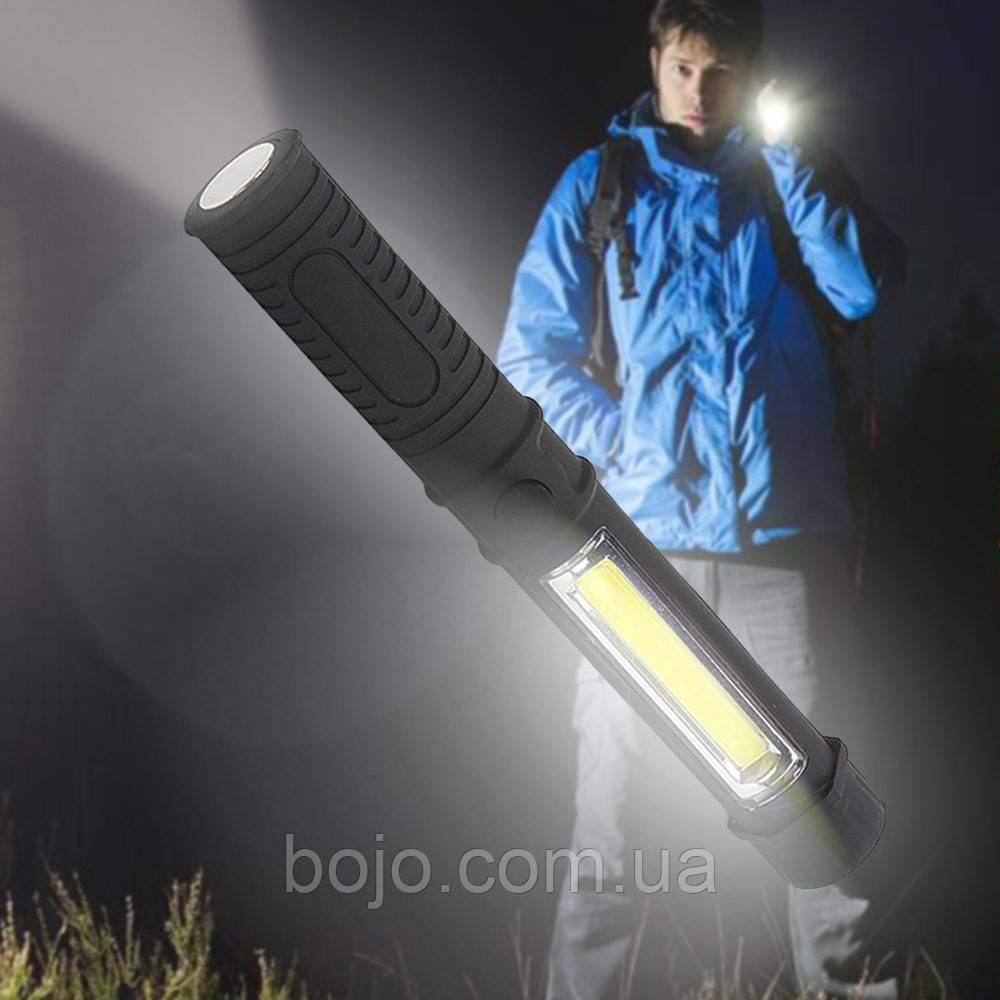 Ліхтар світлодіодний батарейний LED Working Light COB 1, Чорний