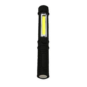 Ліхтар світлодіодний батарейний LED Working Light COB 1, Чорний, фото 2