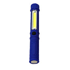 Ліхтар світлодіодний батарейний LED Working Light COB 1, Синій, фото 4