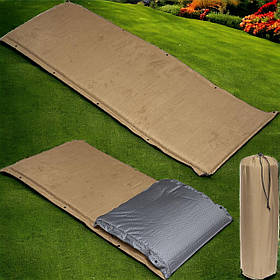 Туристичний матрац самонадувний 190*66 см в чохлі, матрац для намету