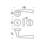 Ручка Colombo Edo MH11 пол.латунь R ф / з, фото 5