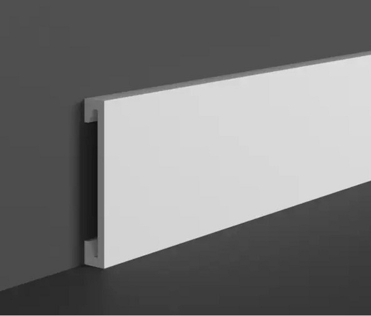 Плінтус дюрополімерний 70х12х2000 Grand Decor HCR 506 молдинг прямокутний під фарбування