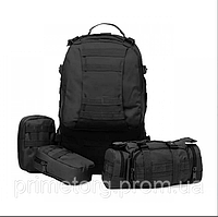 Рюкзак Тактический с подсумками B08 Black 55L 8142 «H-s»