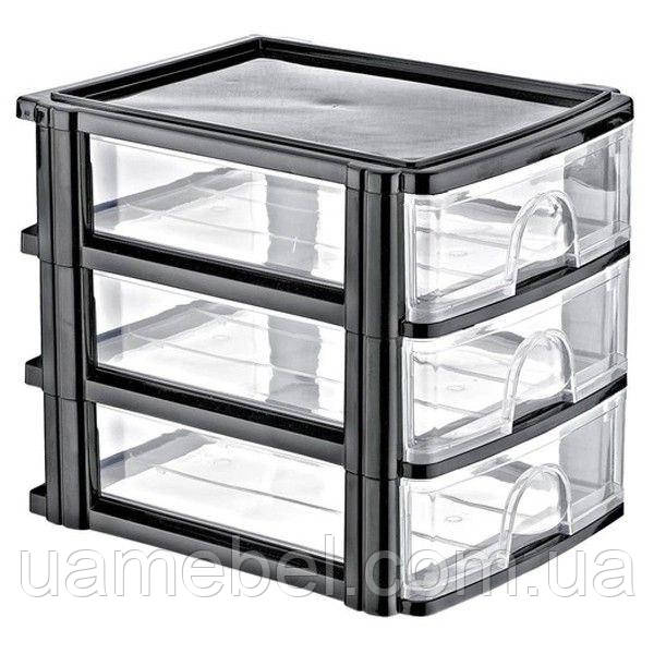 Комод 3 секції DW - 130 Чорний