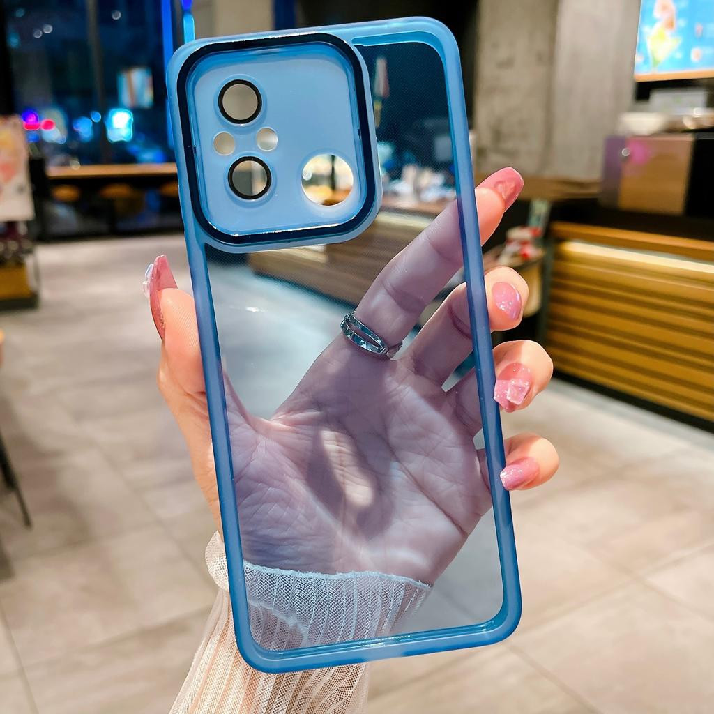 Силіконовий чохол Solid Color із захистом камери Xiaomi Redmi 12C Blue