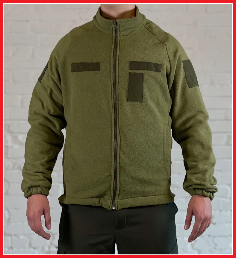 Тактическая флисовая куртка, Форменная флисовая кофта, Кофта флисовая тактическая хаки, Армейская флиска ShopS - фото 1 - id-p2154075192