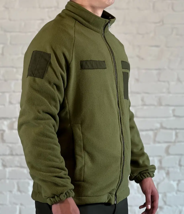 Тактическая флисовая куртка, Форменная флисовая кофта, Кофта флисовая тактическая хаки, Армейская флиска ShopS - фото 8 - id-p2154075192