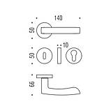 Ручка Colombo AR 21 Viola мат.хром R ф / з, фото 5