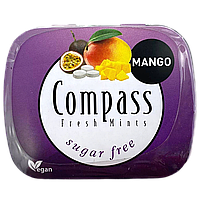 Льодяники манго-маракуя Компас Compass mango-maracuja 14g 12шт/уп 10уп/ящ (Код: 00-00005460)