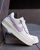 Мужские кроссовки Nike Air Force 1 Shadow White Purple