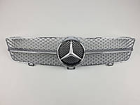 Решетка радиатора на Mercedes CLS-Class C219 2008-2010 год AMG стиль ( Серая ) от xata.shop