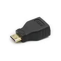 Перехідник PowerPlant CA911080 HDMI(мама) - miniHDMI(тато) Black
